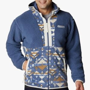 Columbia Dark Mountain Backnowl Sherpa Full Zip Hoodie Sz 'XL Excellent Cond